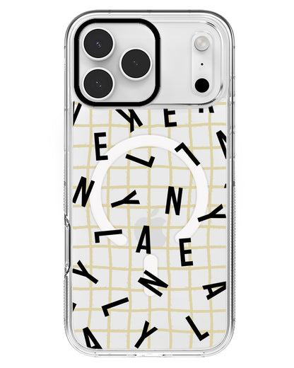 iPhone Rearguard MagSwap - CUSTOM MONOGRAM 2.0 Noir