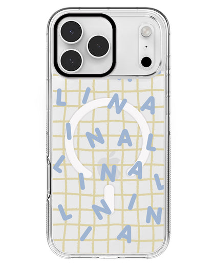 iPhone Rearguard MagSwap - CUSTOM MONOGRAM 2.0 Blue