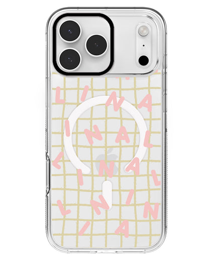 iPhone Rearguard MagSwap - CUSTOM MONOGRAM 2.0 Rosewater