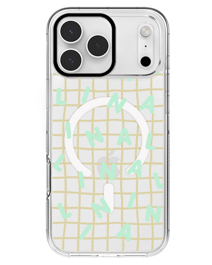 iPhone Rearguard MagSwap - CUSTOM MONOGRAM 2.0 Tosca