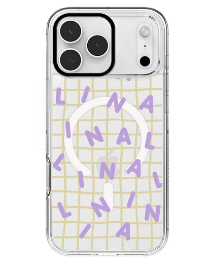 iPhone Rearguard MagSwap - CUSTOM MONOGRAM 2.0 Lilac
