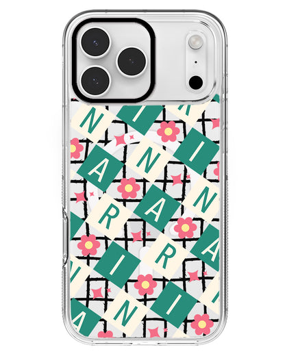 iPhone Rearguard MagSwap - CUSTOM MONOGRAM 3.0 Flower Grid 4.0