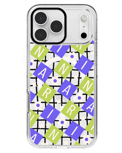 iPhone Rearguard MagSwap - CUSTOM MONOGRAM 3.0 Flower Grid 5.0