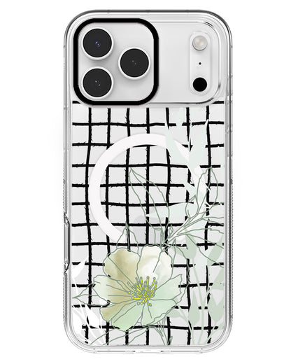 iPhone Rearguard MagSwap - Greenmint Lily