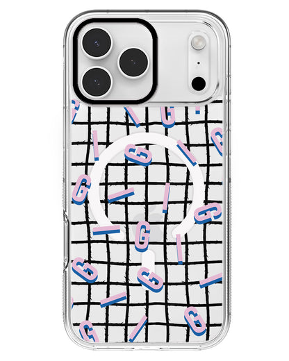 iPhone Rearguard MagSwap - CUSTOM MONOGRAM 1.0 Cotton Candy