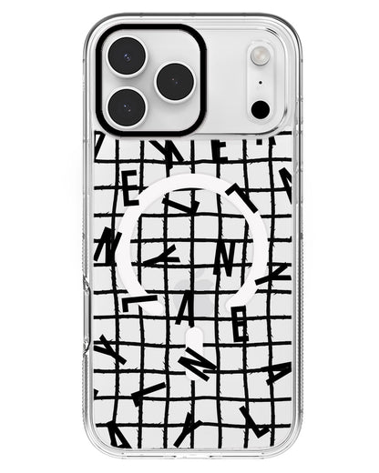 iPhone Rearguard MagSwap - CUSTOM MONOGRAM 2.0 Noir