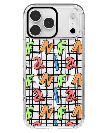 iPhone Rearguard MagSwap - Playful Monogram
