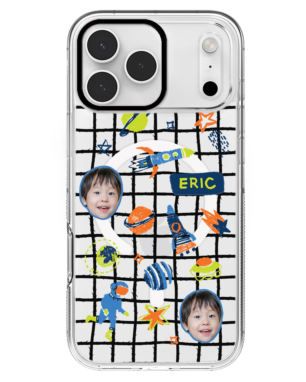 iPhone Rearguard MagSwap - Face Grid Galaxy