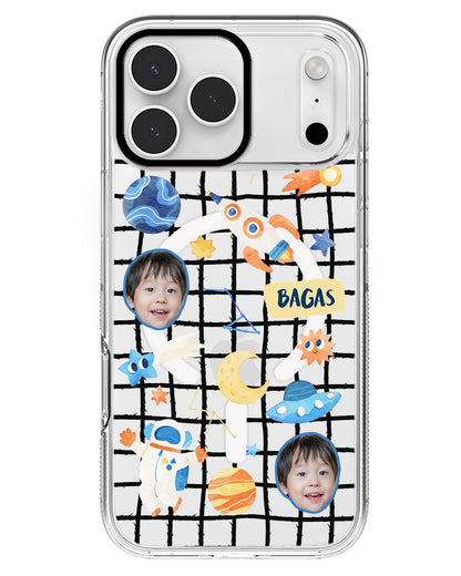 iPhone Rearguard MagSwap - Face Grid Astronaut