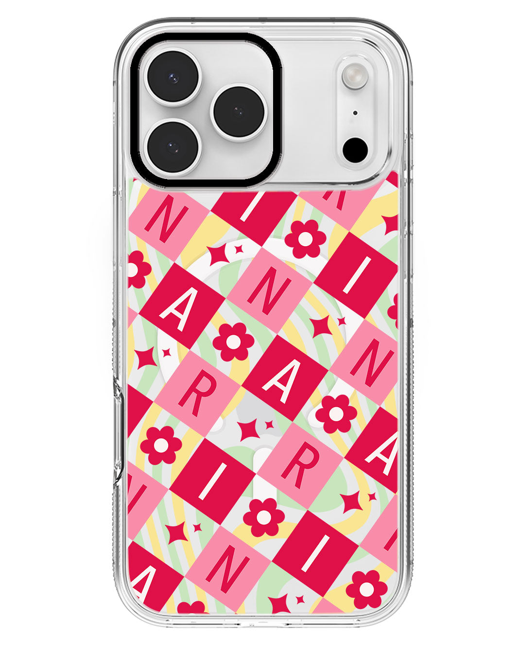 iPhone Rearguard MagSwap - CUSTOM MONOGRAM 3.0 Flower Grid 1.0