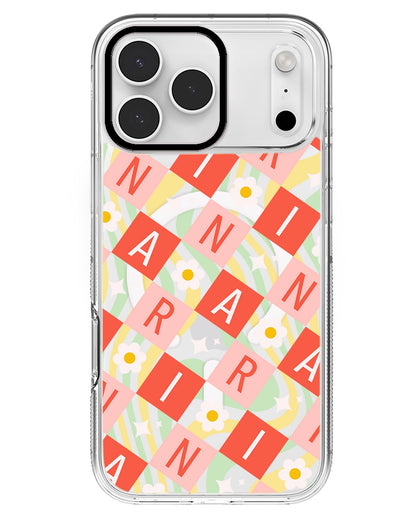 iPhone Rearguard MagSwap - CUSTOM MONOGRAM 3.0 Flower Grid 2.0