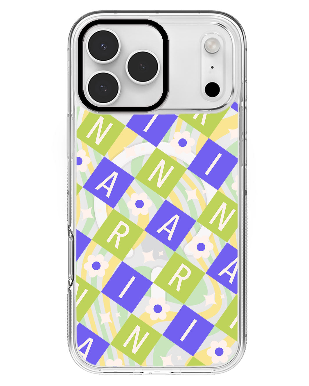iPhone Rearguard MagSwap - CUSTOM MONOGRAM 3.0 Flower Grid 5.0