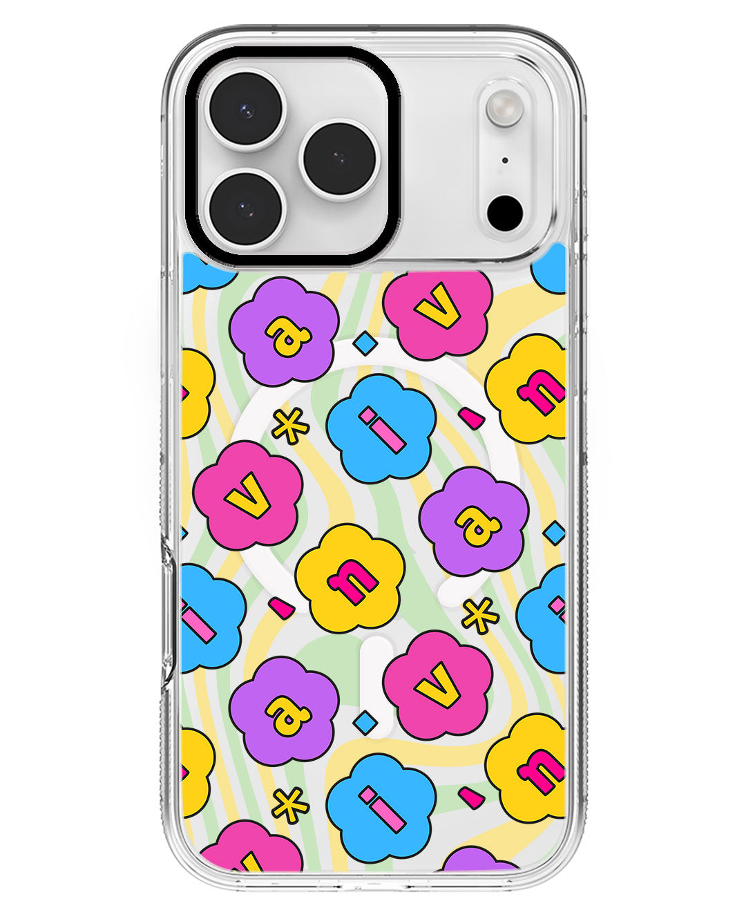 iPhone Rearguard MagSwap - CUSTOM MONOGRAM 3.0 Flower Petals 4.0