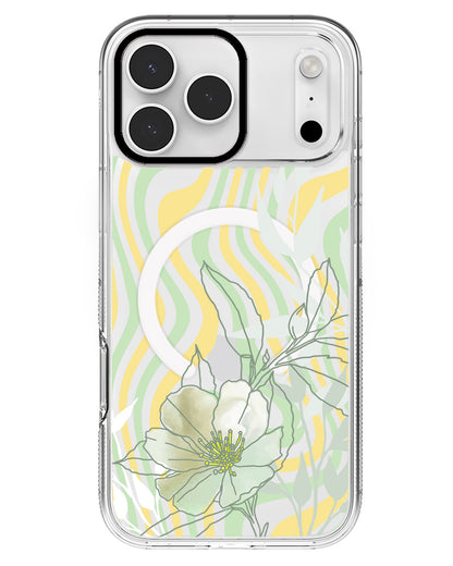 iPhone Rearguard MagSwap - Greenmint Lily