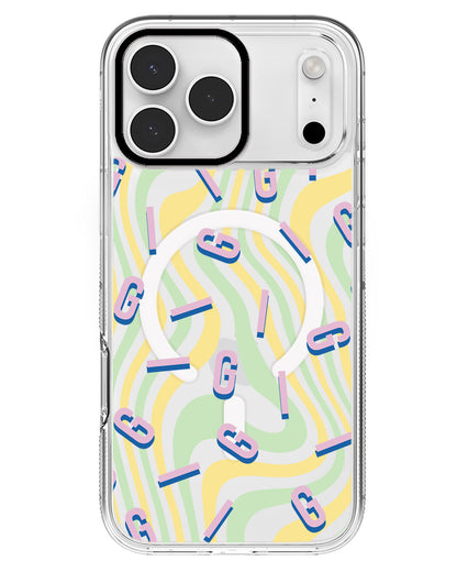 iPhone Rearguard MagSwap - CUSTOM MONOGRAM 1.0 Cotton Candy