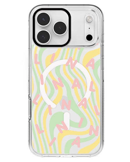 iPhone Rearguard MagSwap - CUSTOM MONOGRAM 2.0 Rosewater