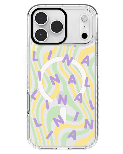 iPhone Rearguard MagSwap - CUSTOM MONOGRAM 2.0 Lilac