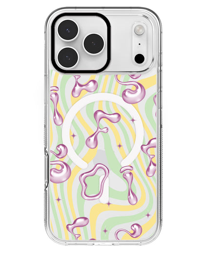 iPhone Rearguard MagSwap - Pink Chrome Monogram