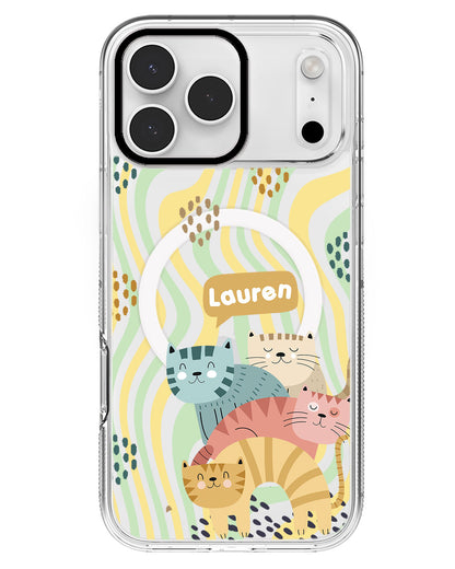 iPhone Rearguard MagSwap - Rainbow Meow 2.0