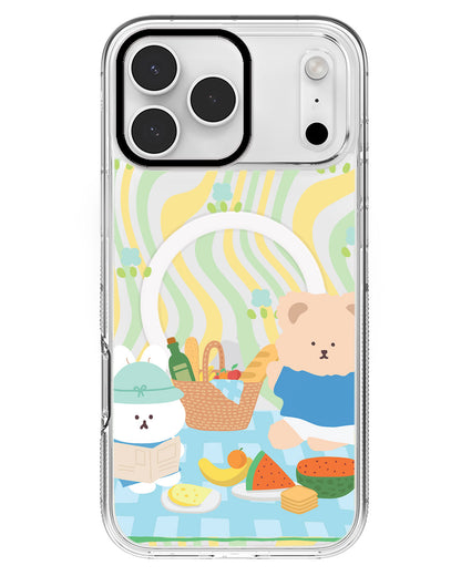 iPhone Rearguard MagSwap - Picnic Bear Blue