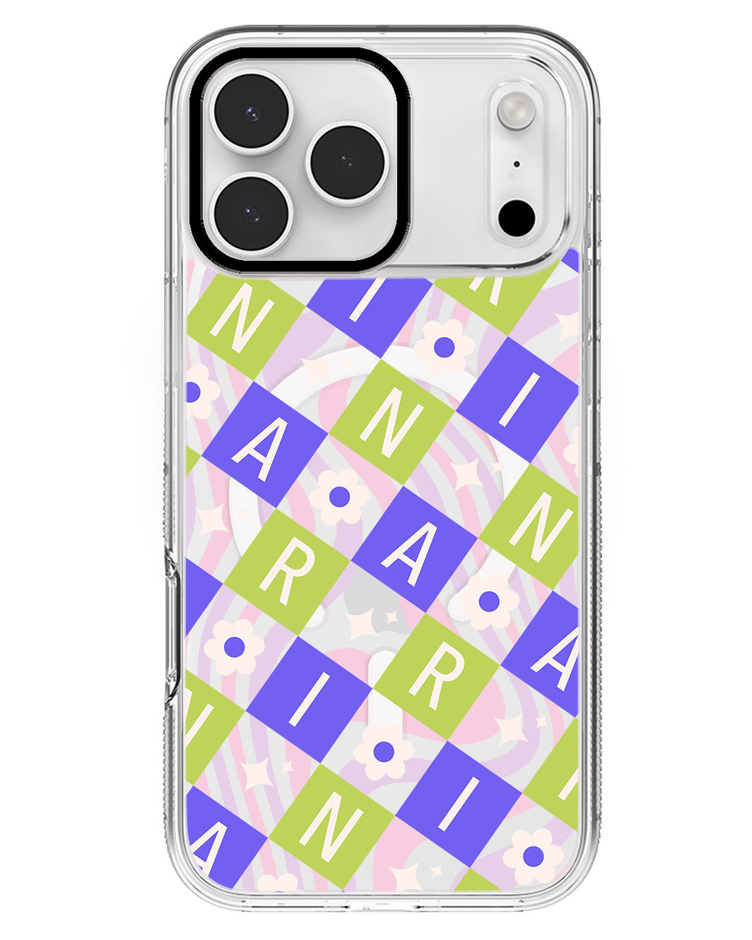 iPhone Rearguard MagSwap - CUSTOM MONOGRAM 3.0 Flower Grid 5.0