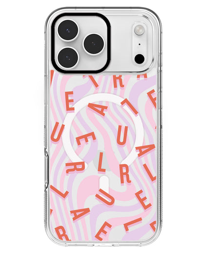 iPhone Rearguard MagSwap - CUSTOM MONOGRAM 1.0 Coral
