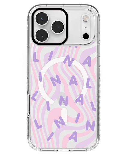 iPhone Rearguard MagSwap - CUSTOM MONOGRAM 2.0 Lilac