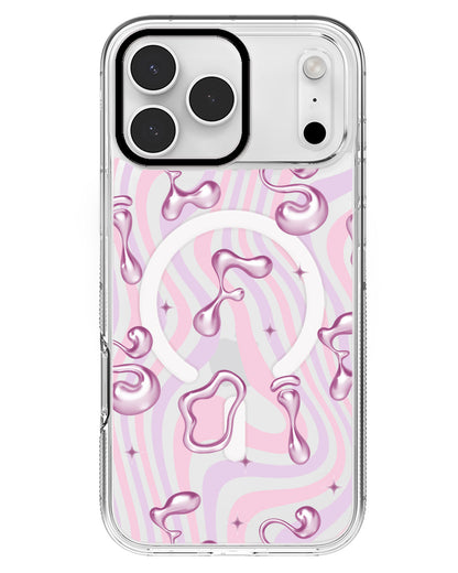 iPhone Rearguard MagSwap - Pink Chrome Monogram