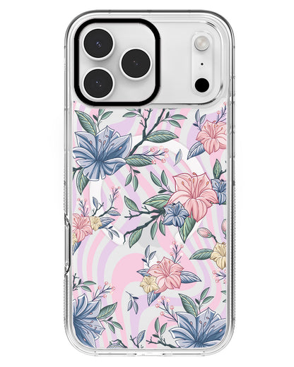 iPhone Rearguard MagSwap - Pink & Blue Floral