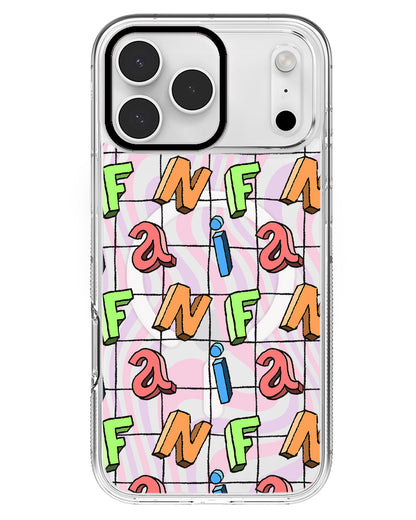 iPhone Rearguard MagSwap - Playful Monogram
