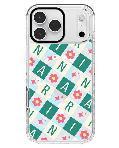 iPhone Rearguard MagSwap - CUSTOM MONOGRAM 3.0 Flower Grid 4.0