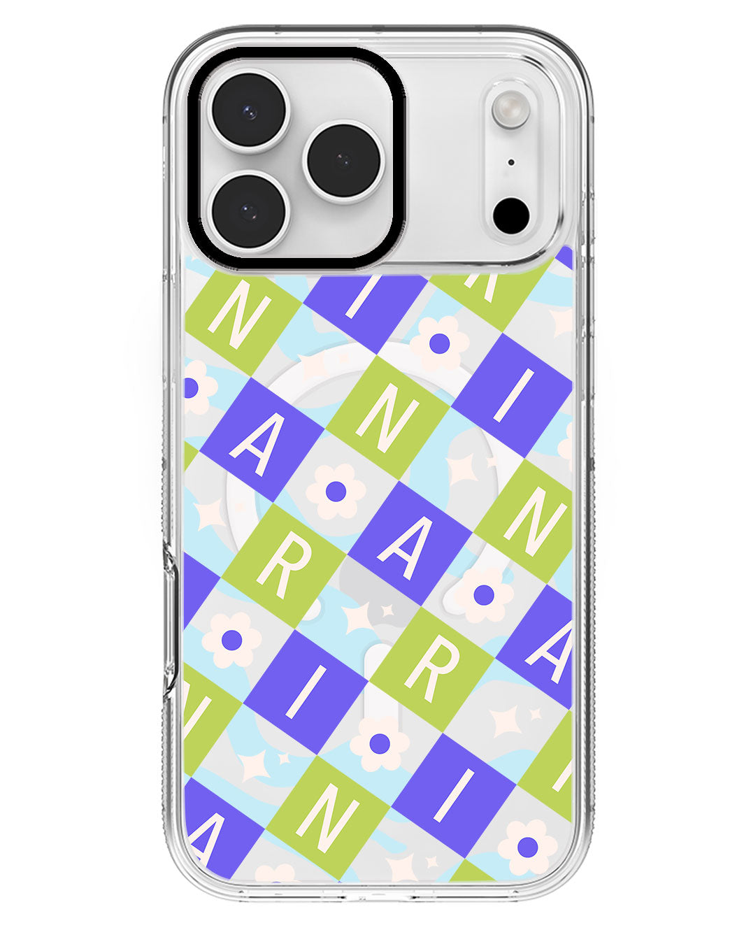 iPhone Rearguard MagSwap - CUSTOM MONOGRAM 3.0 Flower Grid 5.0