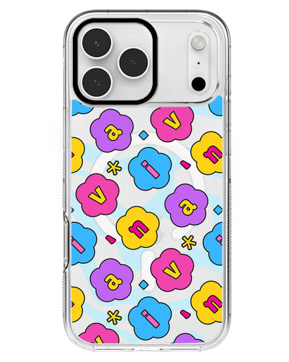 iPhone Rearguard MagSwap - CUSTOM MONOGRAM 3.0 Flower Petals 4.0