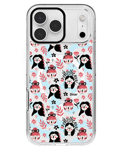 iPhone Rearguard MagSwap - Flowery Faces