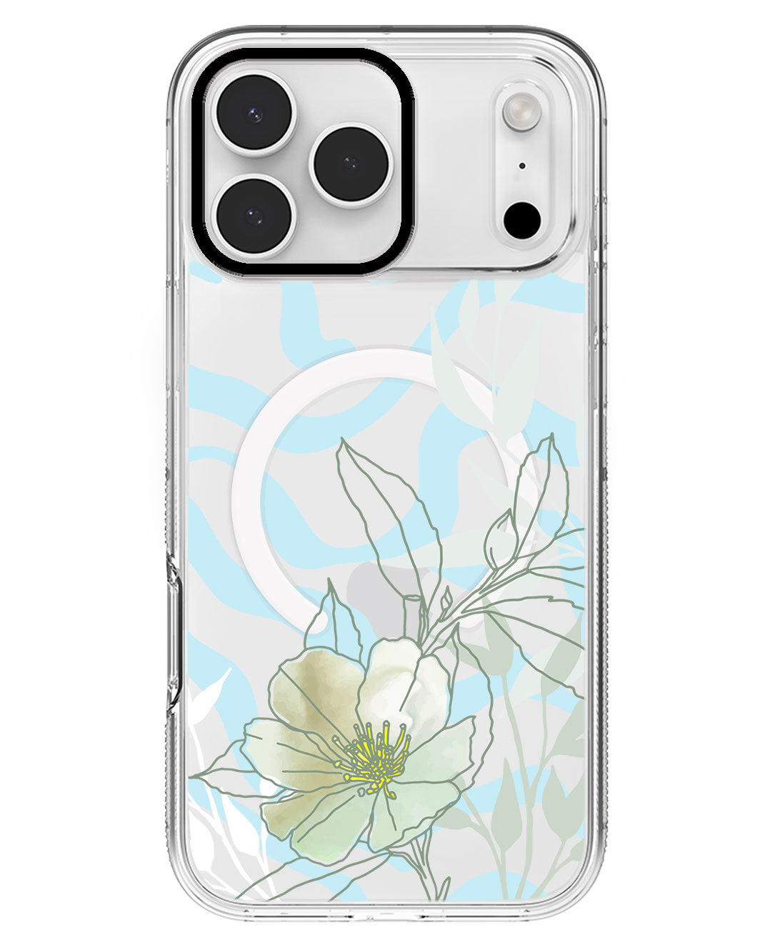 iPhone Rearguard MagSwap - Greenmint Lily