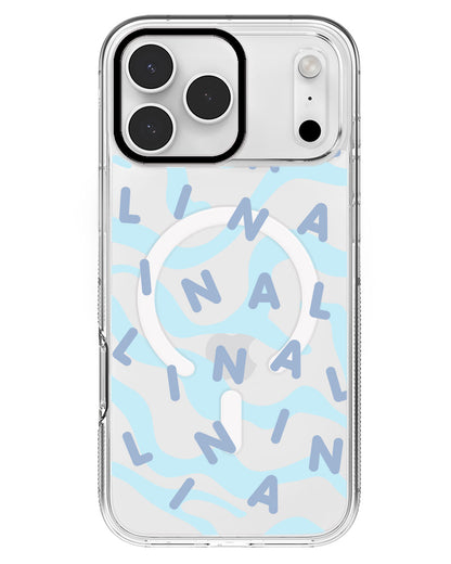 iPhone Rearguard MagSwap - CUSTOM MONOGRAM 2.0 Blue
