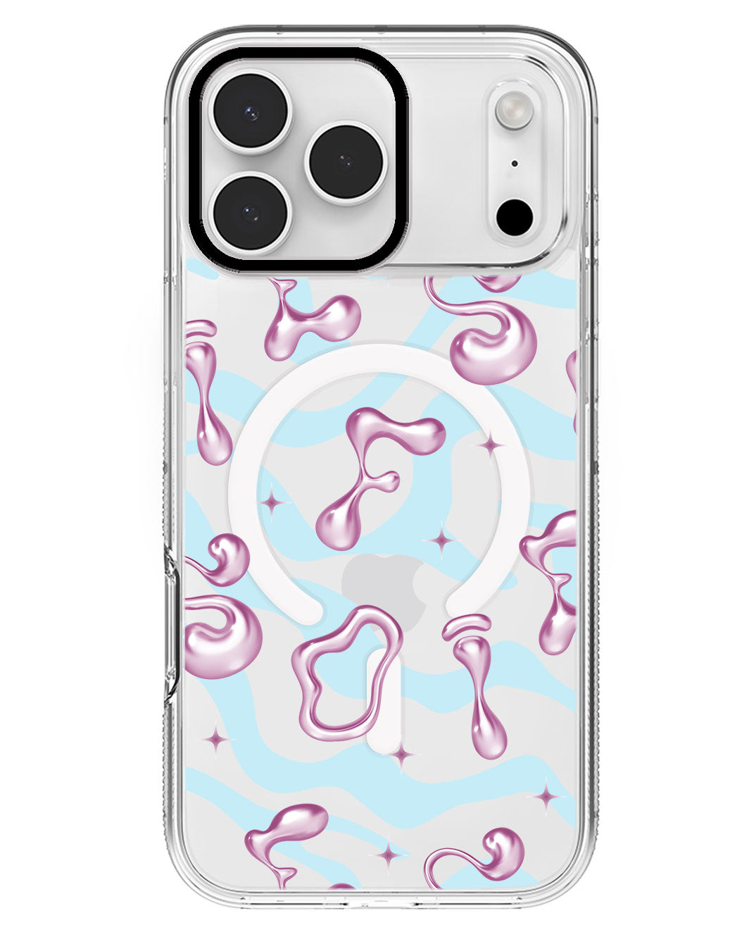 iPhone Rearguard MagSwap - Pink Chrome Monogram