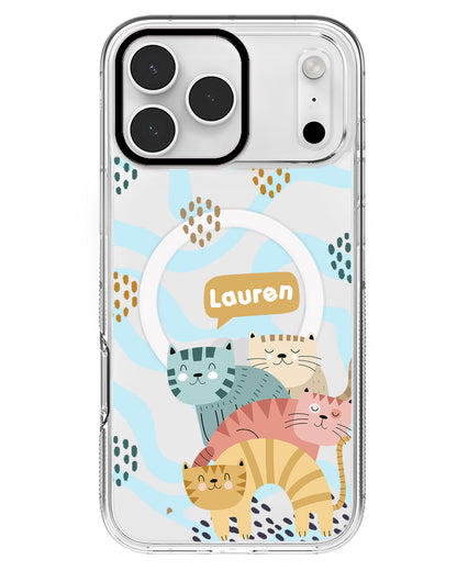 iPhone Rearguard MagSwap - Rainbow Meow 2.0
