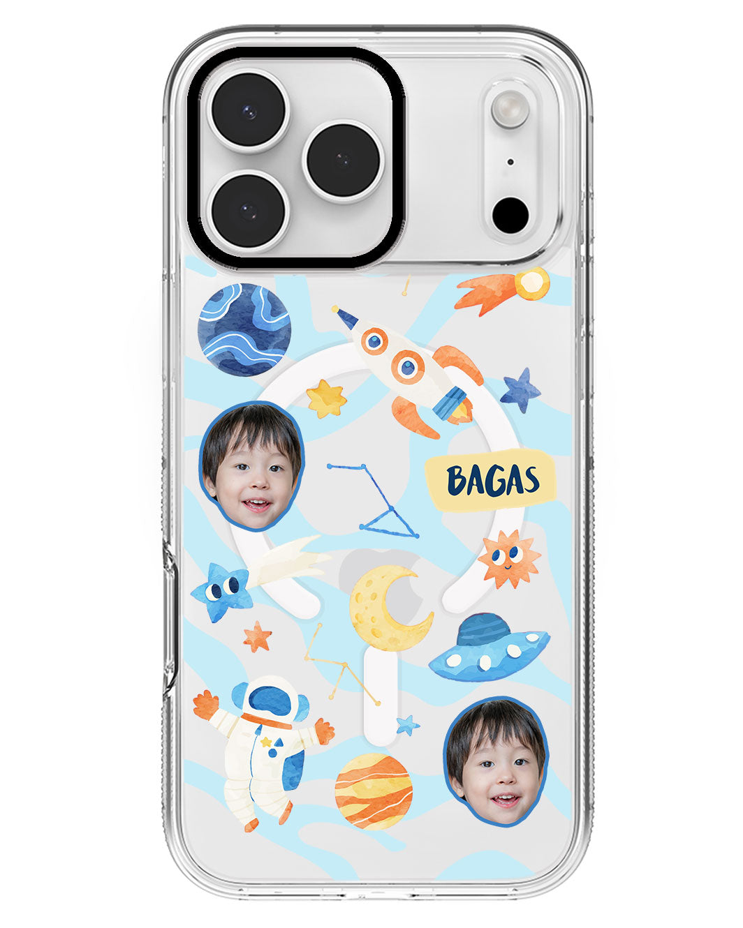 iPhone Rearguard MagSwap - Face Grid Astronaut