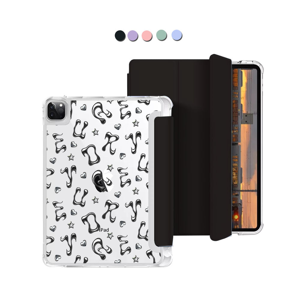 iPad Macaron Flip Cover - Chrome monogram 2.0