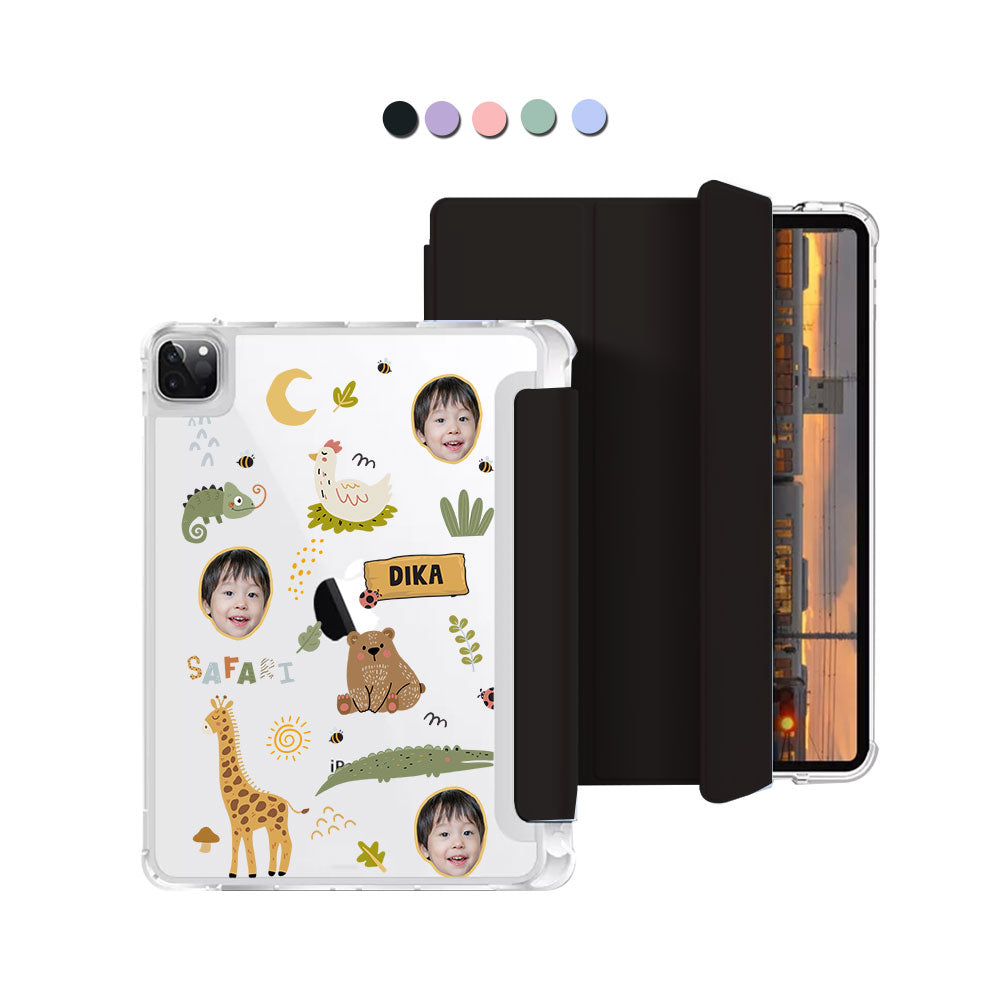 iPad Macaron Flip Cover - Face Grid Safari