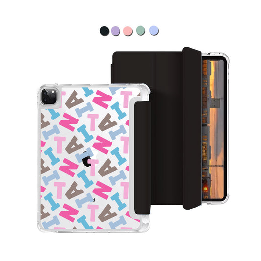 iPad Macaron Flip Cover - CUSTOM MONOGRAM 3.0 Scattered 2.0
