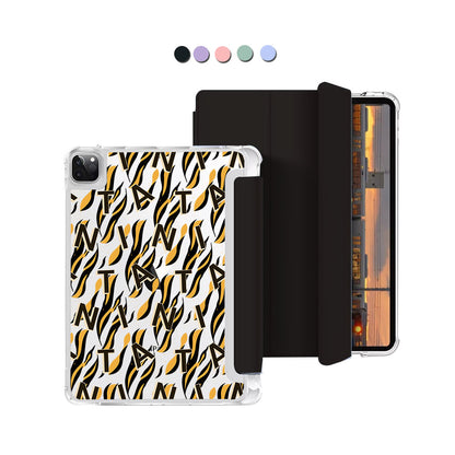iPad Macaron Flip Cover - Tiger monogram 1.0