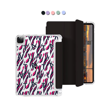 iPad Macaron Flip Cover - Tiger monogram 2.0