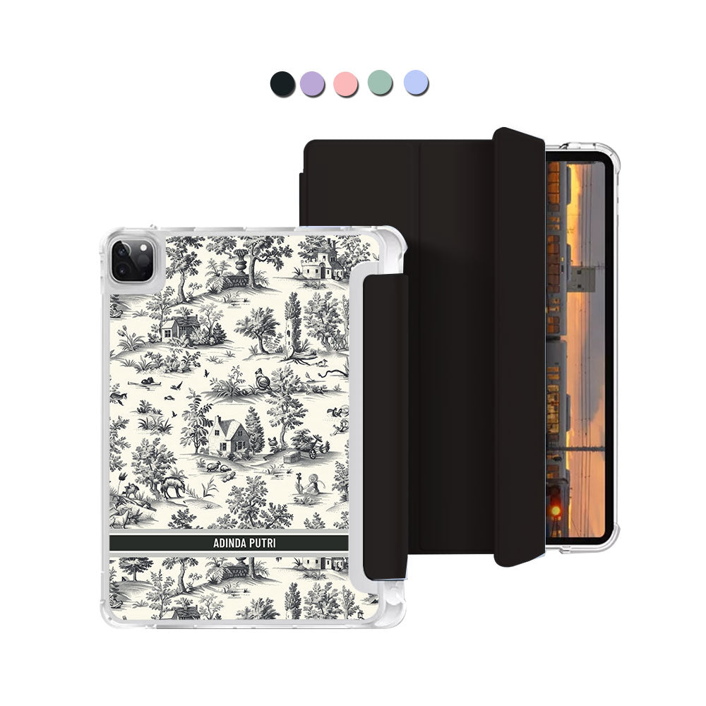 iPad Macaron Flip Cover - Toile du Juoy Chalet