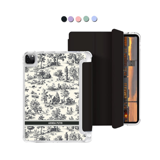 iPad Macaron Flip Cover - Toile du Juoy Chalet