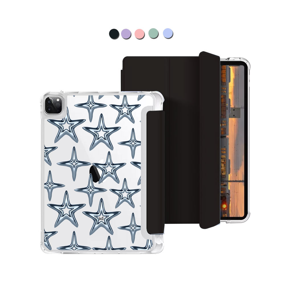 iPad Macaron Flip Cover - Chrome star