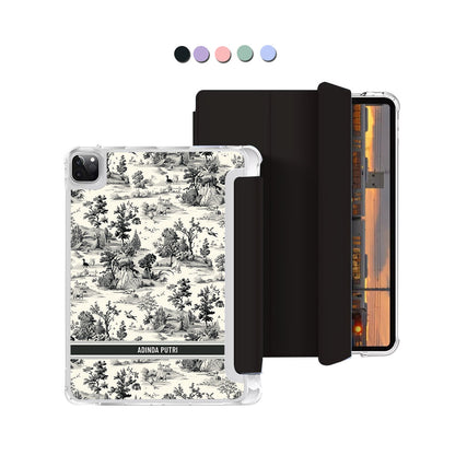 iPad Macaron Flip Cover - Toile du Juoy Faune