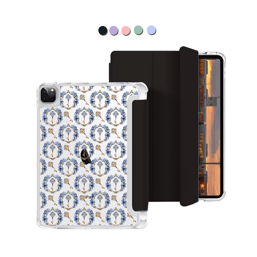 iPad Macaron Flip Cover - Goth keys