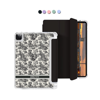 iPad Macaron Flip Cover - Toile du Juoy Nature